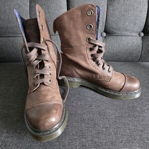 Dr. Martens Aimilie Brown Leather Folding Boots
